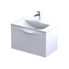 Kos 1 Drawer Wall Mount Unit Matt White 80Cm