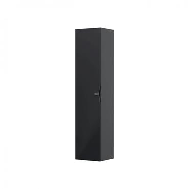 Serra 35Cm Tall Boy Wall Cabinet Matt Black