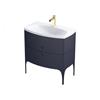 Regency 82Cm 2D Vanity Unit Matt Blue