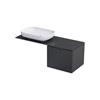 Serra 1 Drawer Wall Mount Unit Mat Black 50Cm