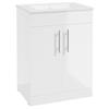 Strata Floor Mount Unit & Basin White 60Cm