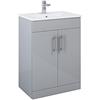 Belmont Sq Light Grey Unit & Basin 60cm