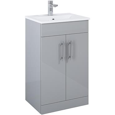 Belmont Sq Light Grey Unit & Basin 50cm