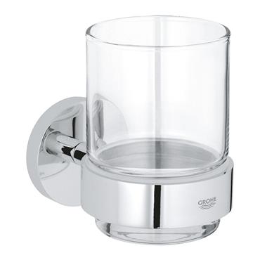 Grohe Essentials Glass Tumbler With Holder