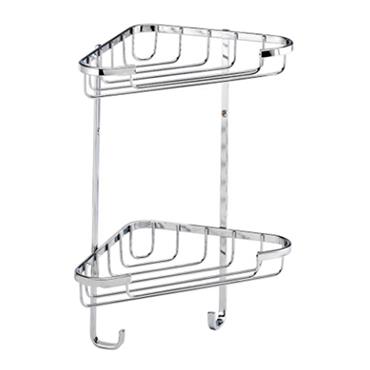 Croydex Rust-Free Wire 2-Tier Basket Small