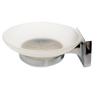 Tema Verona Soap Dish Chrome Frosted Glass