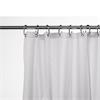 Croydex Textile Plain White Shower Curtain