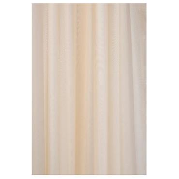 Croydex Plain Ivory Textile Shower Curtain