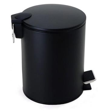 De Vielle 5L Matt Black Pedal Bin