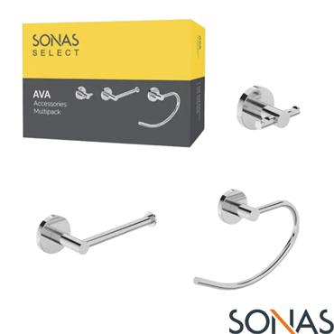 Ava Accessories Multipack Chrome