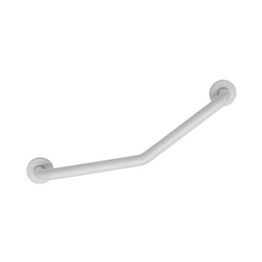 Croydex Stainless Steel Angled Grab Bar White