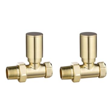 Brass Round Straight Radiator Valves