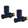Black Round Straight Rad Valves (Aml)