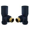 Black Round Angled Rad Valves (Aml)