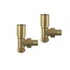Brass Round Angled Rad Valves