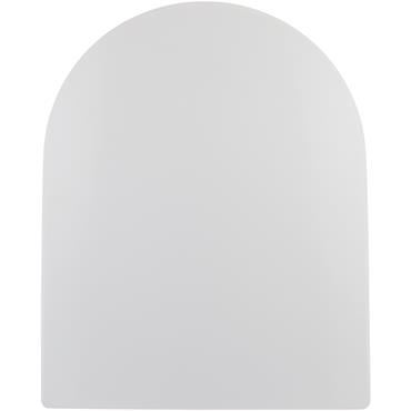 Cassellie Top Fix D Shaped Quick Release Heavy Duty Toilet Seat in White