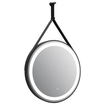 Delilah Orca Led Mirror Round Black 60cm