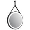 Delilah Orca Led Mirror Round Black 60cm