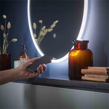 Rhapsody Bluetooth Mirror & Demist Round 600