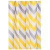 YELLOW CHEVRON TEXTILE SHOWER CURTAIN 1.8X1.8