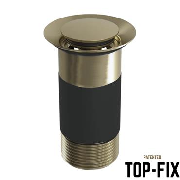 Top-Fix Basin Waste Brass UnSlotted
