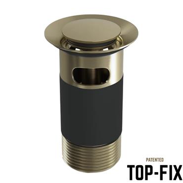 Top-Fix Basin Waste Brass Slotted