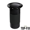 Top-Fix Basin Waste Black UnSlotted