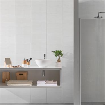 Grosfillex Stone White Medium Tile