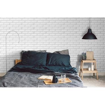 Grosfillex 3D Metro White Tile