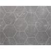 Grout Line Panel Lunar Stone Hex 1M X 2.4