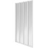 Aqualux White 4 Fold Concertina Bath Screen