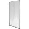 Aqualux 4 Fold Bath Screen Silver 150004