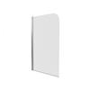 151171 Curved Chrome Bath Screen 1400 X 800