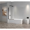 Tailored Orca Black Bath Screen 780X1400Mm