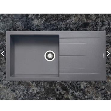 Pyramis Alazia Granite Sink Grey 1 Bowl