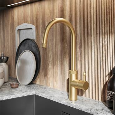 Easyflow Designer Knurled Brush Gold Tap 0.3