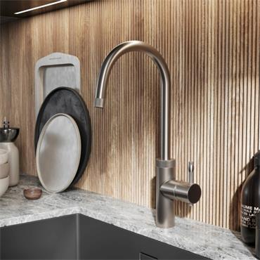 Easyflow Designer Knurled BrushNickel Tap