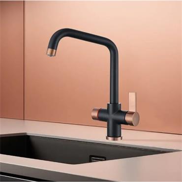 Clever 4 In 1 Kitchen Sink Tap Black/Copper
