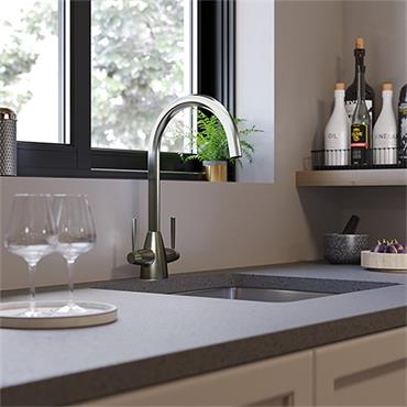 St James Ivy Brushed Chrome Sink Mixer
