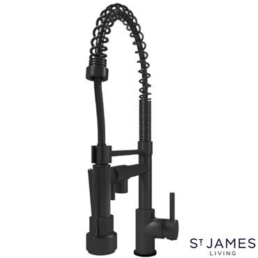 St. James Felix Black Sink Mixer (1.0Bar)