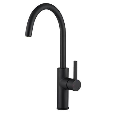 Pegler Jeroni 1H Mixer Swan Spout Black