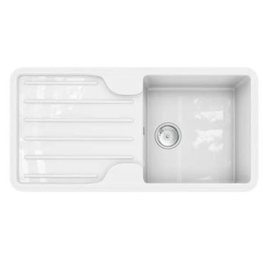 Nori Composite Gloss White Sink & Waste