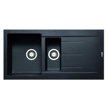 Pyramis Alazia Granite Sink Black 1.5 Bowl