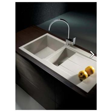 Pyramis Alazia Granite Sink Beige 1.5 Bowl