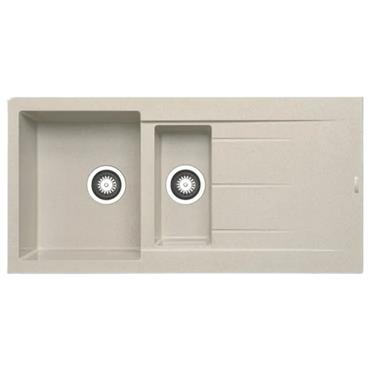 Pyramis Alazia Granite Sink Beige 1.5 Bowl