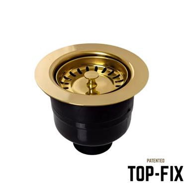 Top-Fix Sink Waste Brass & No Overflow
