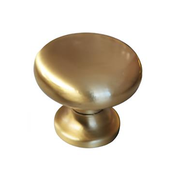 Satin Brass Knob Large 35Mm