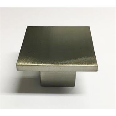  Brushed Nickel Square Knob 50mm