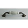 C35 White Crackled/Pewter Leg D-Handle