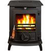 Oisin Matt Black Stove Non Boiler 241394